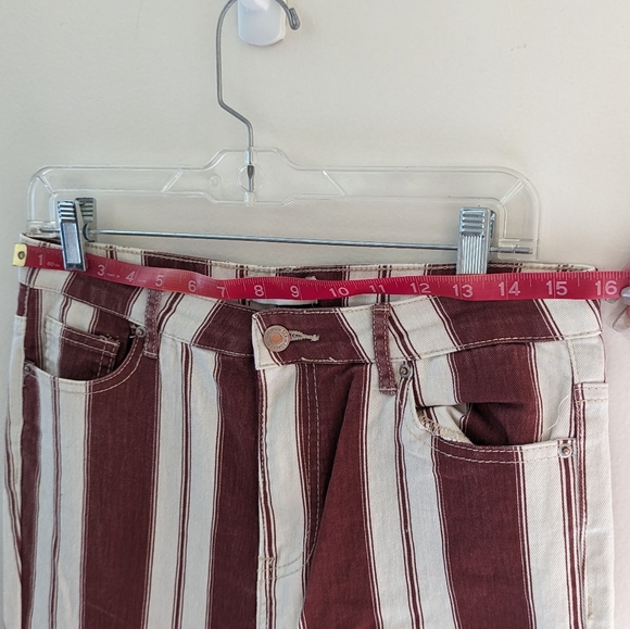 Forever 21 Red & White Striped Jeans - Picture 6 of 6